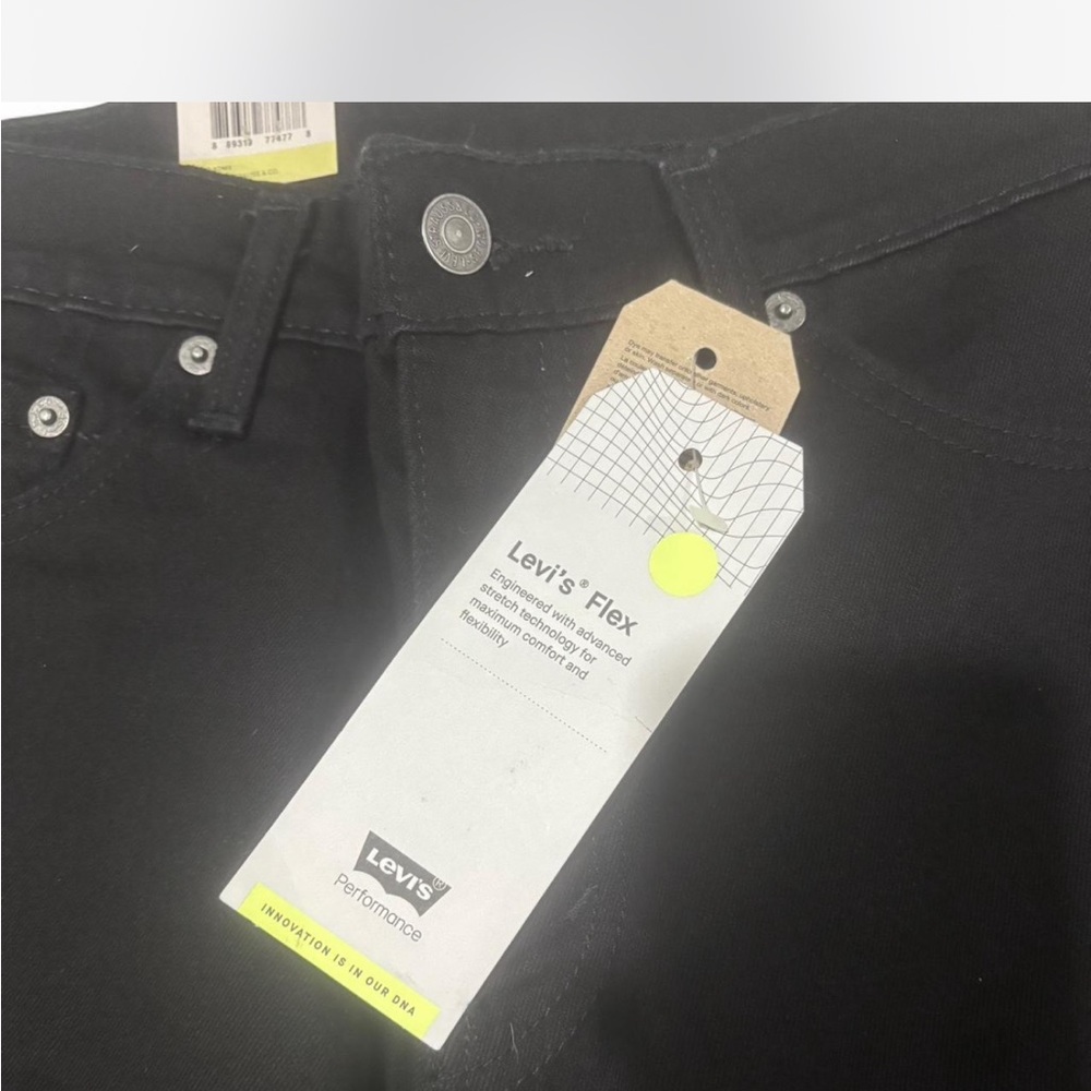 Levi's 511 Slim Flex Stretch Black Jeans Mens 32x34 NWT - Picture 3 of 6